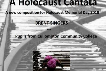 Brent Singers will take part in Holocaust Memorial Day event