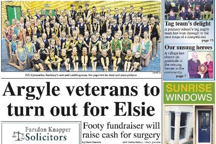This weeks Ivybridge and South Brent Gazette front page