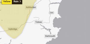 South Hams weather: yellow warning in force