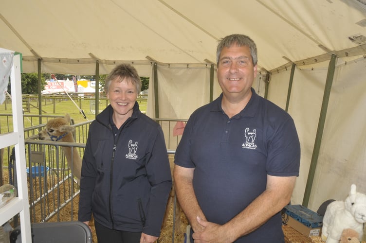 Sam and Mark Norman of Lakemoor Alpacas of Dartmoor 