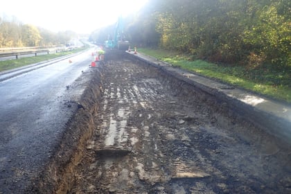 Drivers advised to plan ahead as A30 resurfacing work resumes in Devon