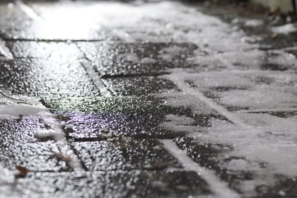 Dangerous ice, take care on the roads this morning