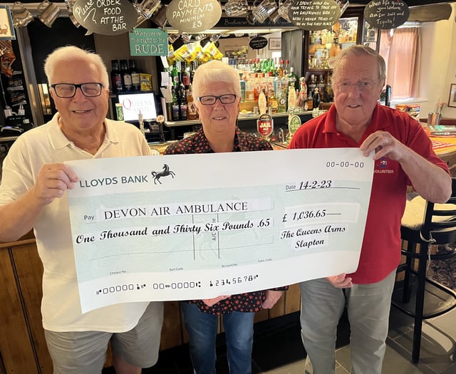 Pub regulars help air ambulance