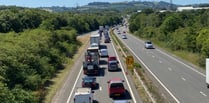 UPDATE: The A38 westbound has now re-opened after lorry crash