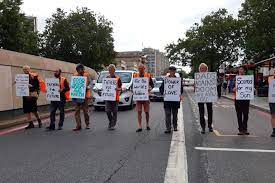 Dads protest against oil