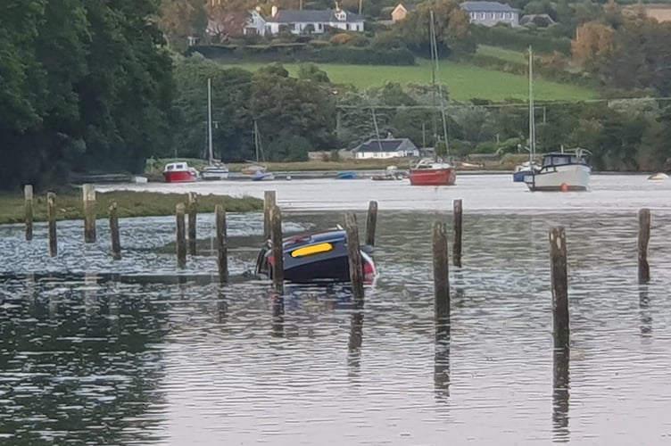 Car submerged Bigbury