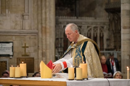 Tributes paid to the Bishop of Exeter at his farewell service
