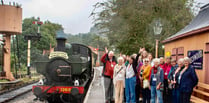 Launch of memory cafe - on a steam train