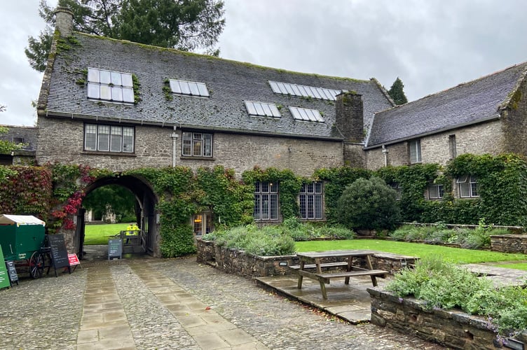 The entrance to Dartington Hall, where the festival has been held until now