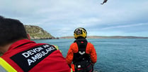 Fisherman winched to safety 