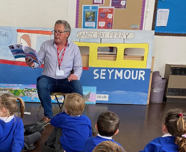 Author inspires children at Salcombe C of E Primary