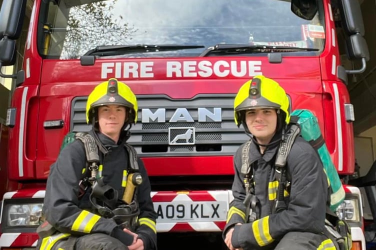 Ivybridge firefighters Pugh and Durante