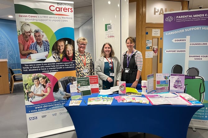 Devon Carers information stand at RDE