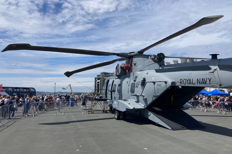 Royal Navy Helicopter (rear)