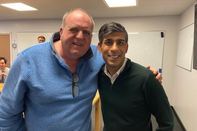 Richard Harding with Rishi Sunak