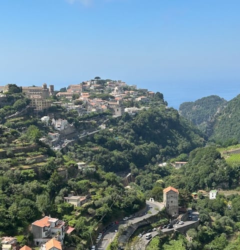 Ravello as seen from the start of the mountain path - Mike Hitch