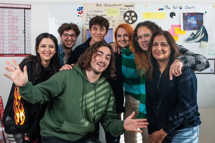 L to R rear.
Olivia Jane - Creative producer / vlogger / influencer / 
Sam Braham - Talent Acquisition / comedian
Barnaby Thompson - Creator Outreach and performer 
Karolina Smolova - Director / Producer
Matthew Smith - Producer / Founder
Anjula Singh - Chief Communication Officer / Journalist / Presenter
Front Centre - Angelo Zarkadoulas - Co Founder / Technical director