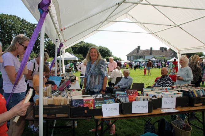 The book stall at Stoke Fleming Annual Stall