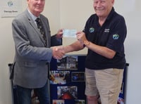 Care hub thanks lodge for charitable donation 