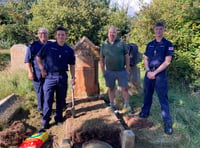 Britannia Royal Naval College cadets help to clean and restore graves