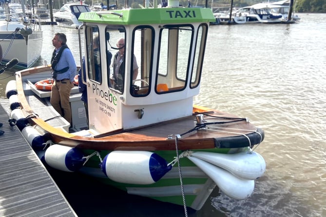 The ‘Phoebe’, a 25-year-old taxi that ferries people on the River Dart, was given a new lease of life after it was refitted with batteries 