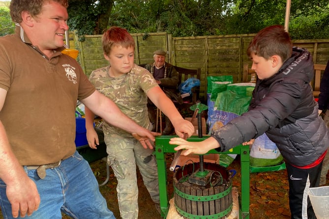 Apple pressing underway Ph: Simon Milton