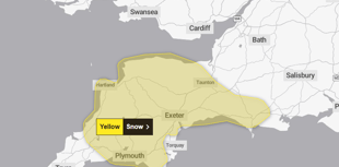 Met Office issues snow warning for South Hams