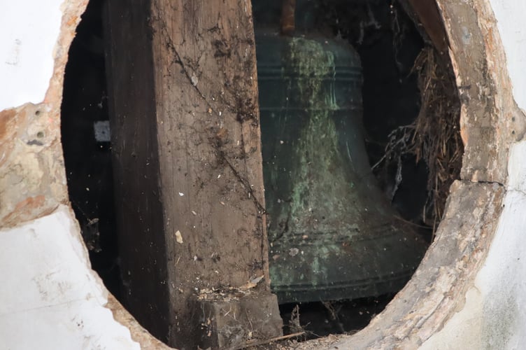 The bell inside of the Clock Tower 