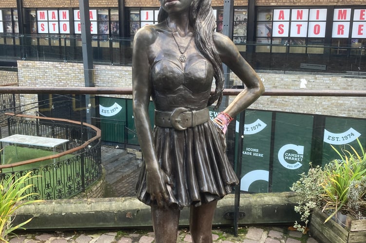 The Amy Winehouse statue