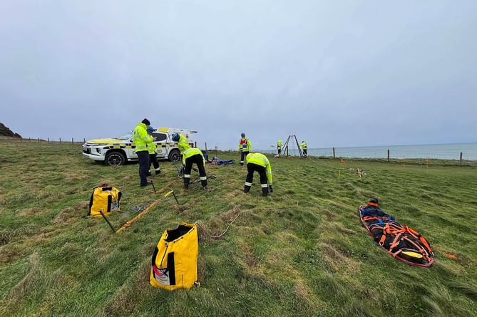 Preparing the ground above