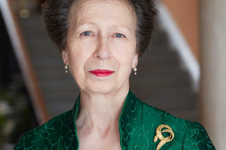 Obligatory credit: Photograph by JOHN SWANNELL/CAMERA PRESS.
HRH Princess Anne, The Princess Royal, wearing an emerald green dress and matching jacket, pictured at  Gatcombe Park in a photograph taken to mark her 70th birthday.

